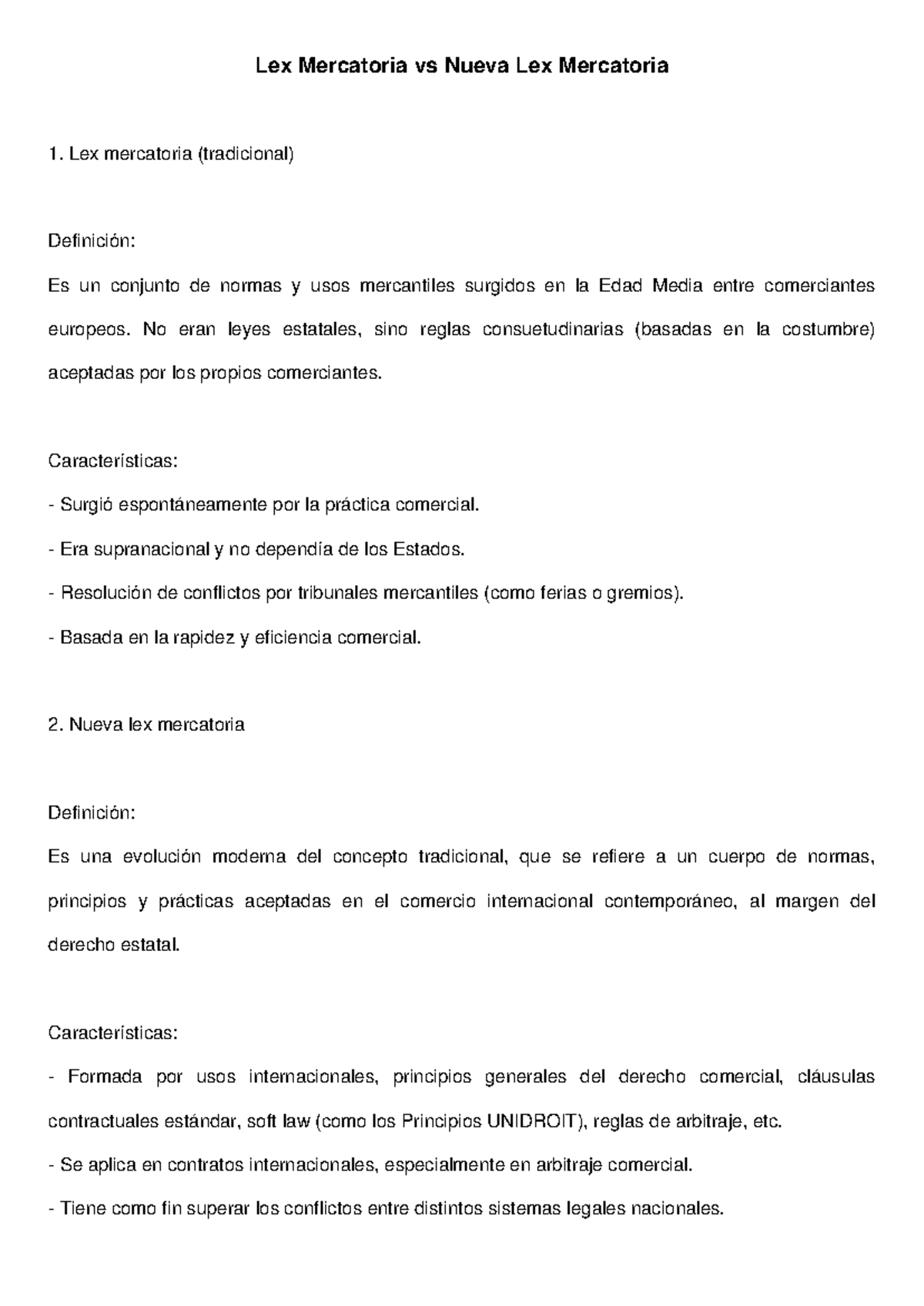 Lex Mercatoria vs Nueva Lex Mercatoria - No eran leyes estatales, sino ...