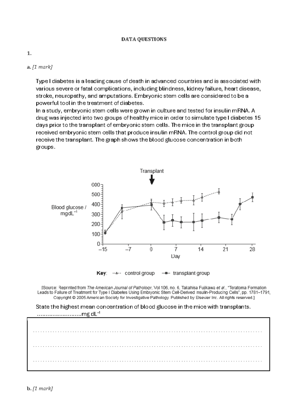 202509 DATA Questions on Type I Diabetes & Analgesics Analysis - Studocu