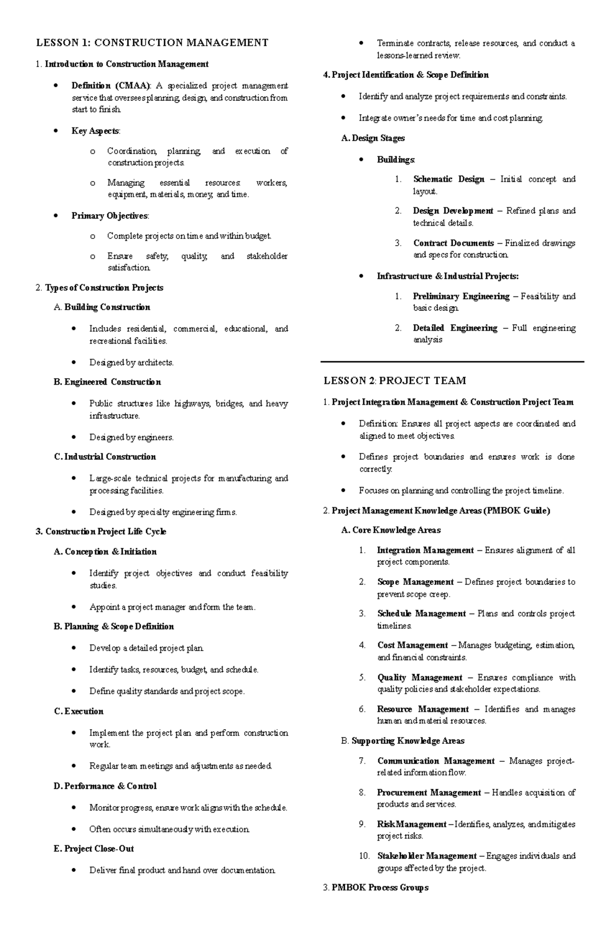 Construction Management Overview: Key Concepts & Innovations (CM101 ...
