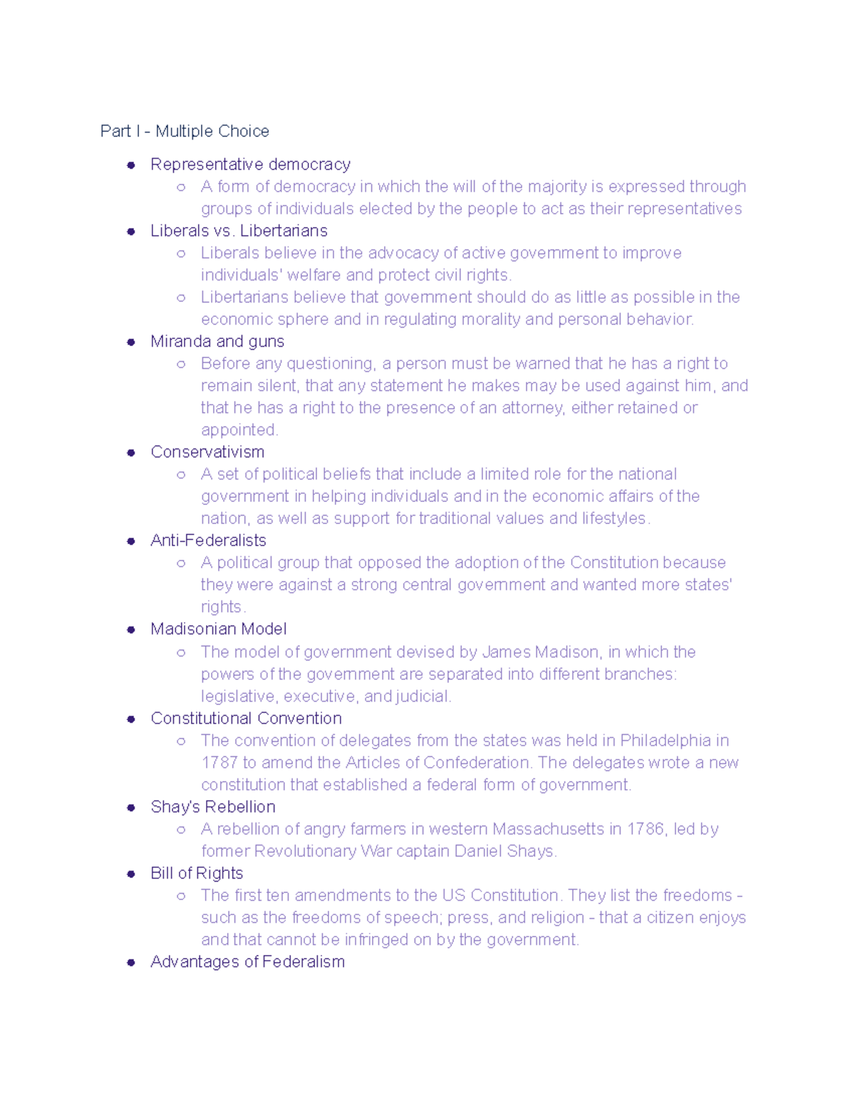 Midterm Study Guide for POLS 101: Key Concepts and Terms - Studocu