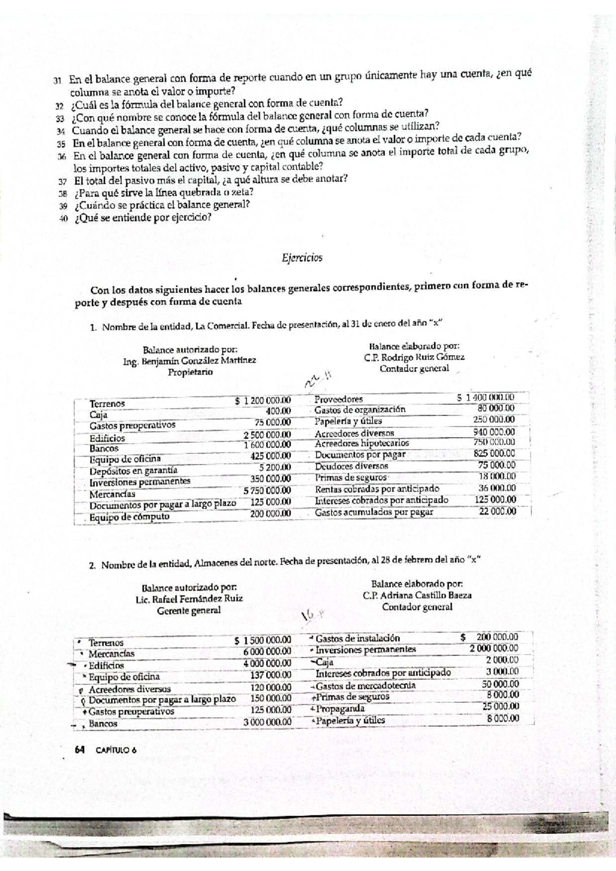 Contabilidad financiera - 31 En el balance general con forma de reporte ...
