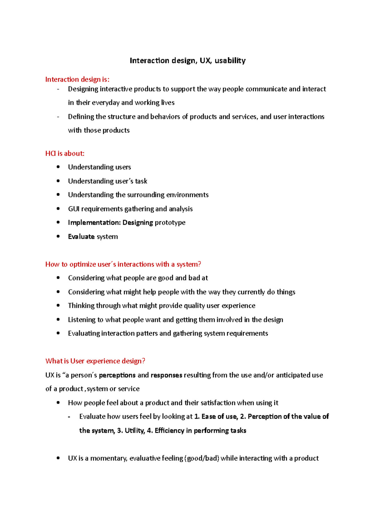 INFO 162 Final Exam - Interaction Design & User Experience Notes - Studocu