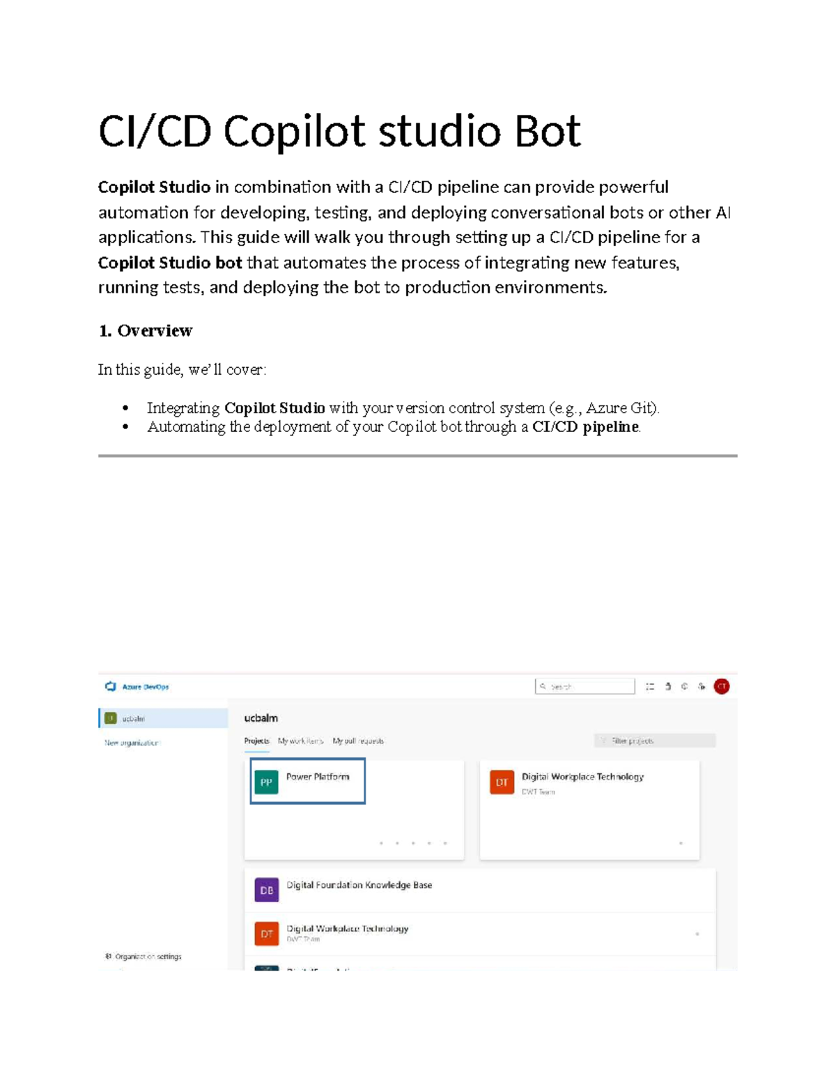 DevOps CI/CD: Automating Copilot Studio Bot Deployment Guide - Studocu