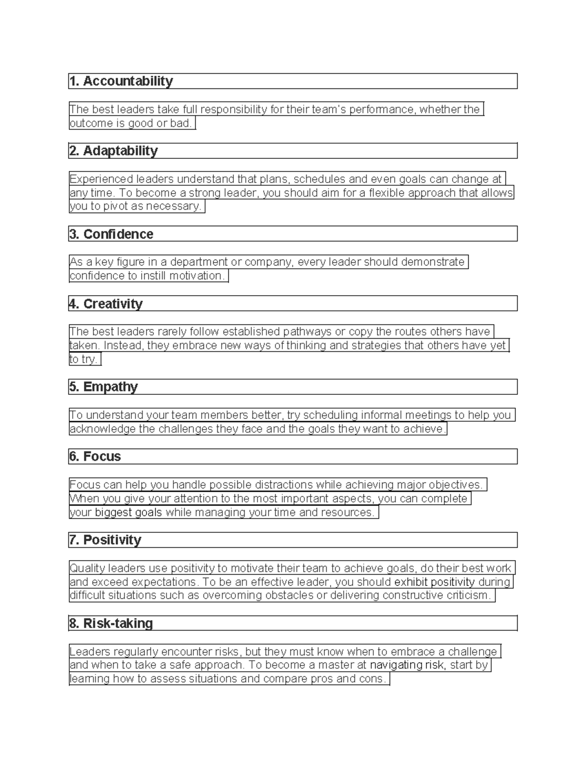 Employability Notes on Leadership & Core Values (Course Code: EML101 ...
