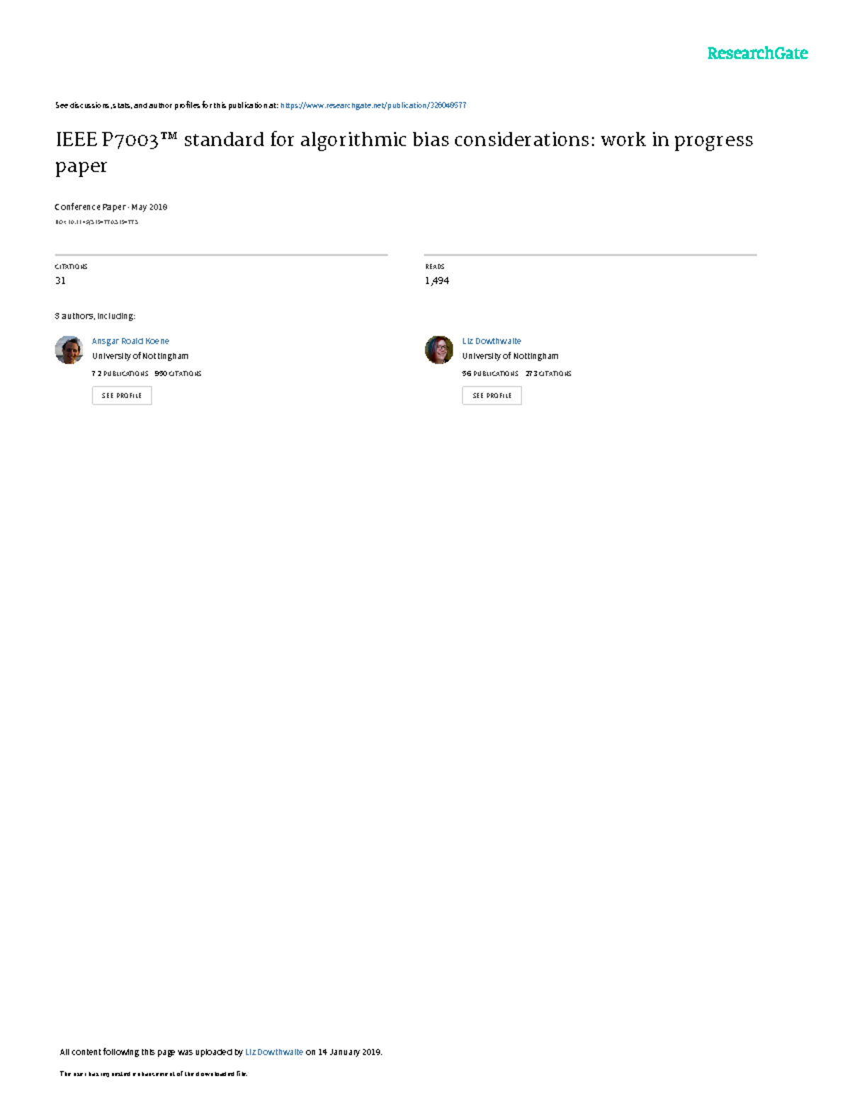 IEEE P7003 Standard for Algorithmic Bias Considerations - Overview ...