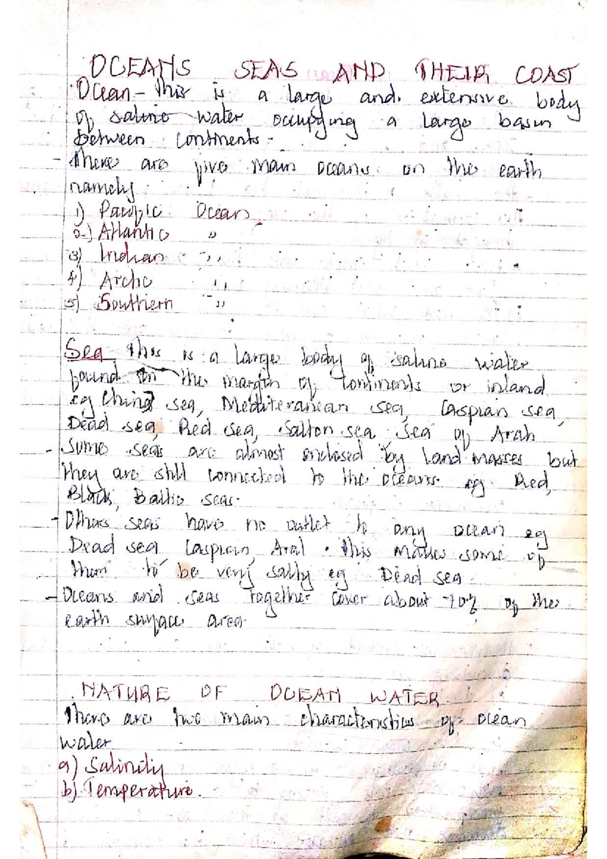 Ocean SEAS and Their Coasts: A Comprehensive Study (Course Code: S AHD) -  Studocu