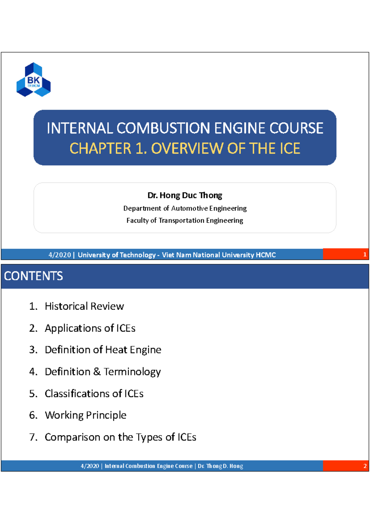 AA-Chap 1 Overview ICE livestream-2 - Dr. Hong Duc Thong Department of ...