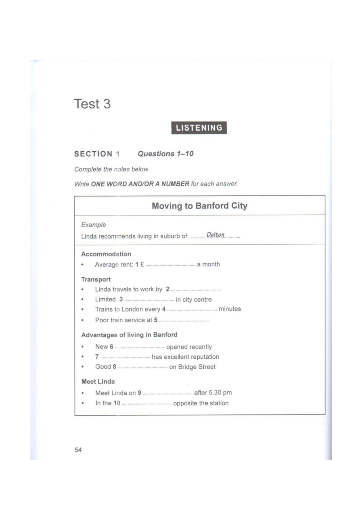 IELTS 13 Listening Test 3: Questions 1-20 Notes - Studocu