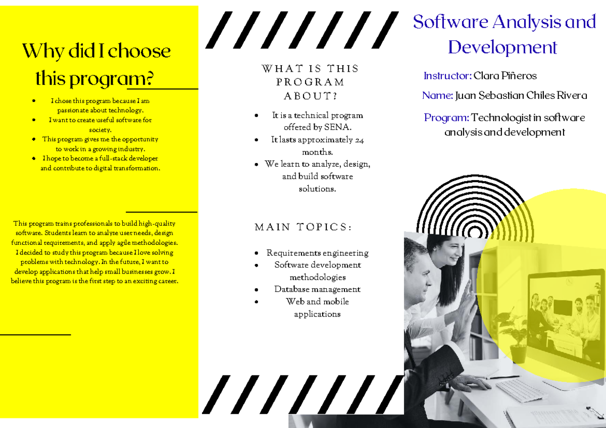 Software Analysis and Development: A Path to Tech Innovation - Studocu