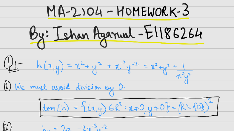 Homework 3 Solution - ENS624L - Studocu