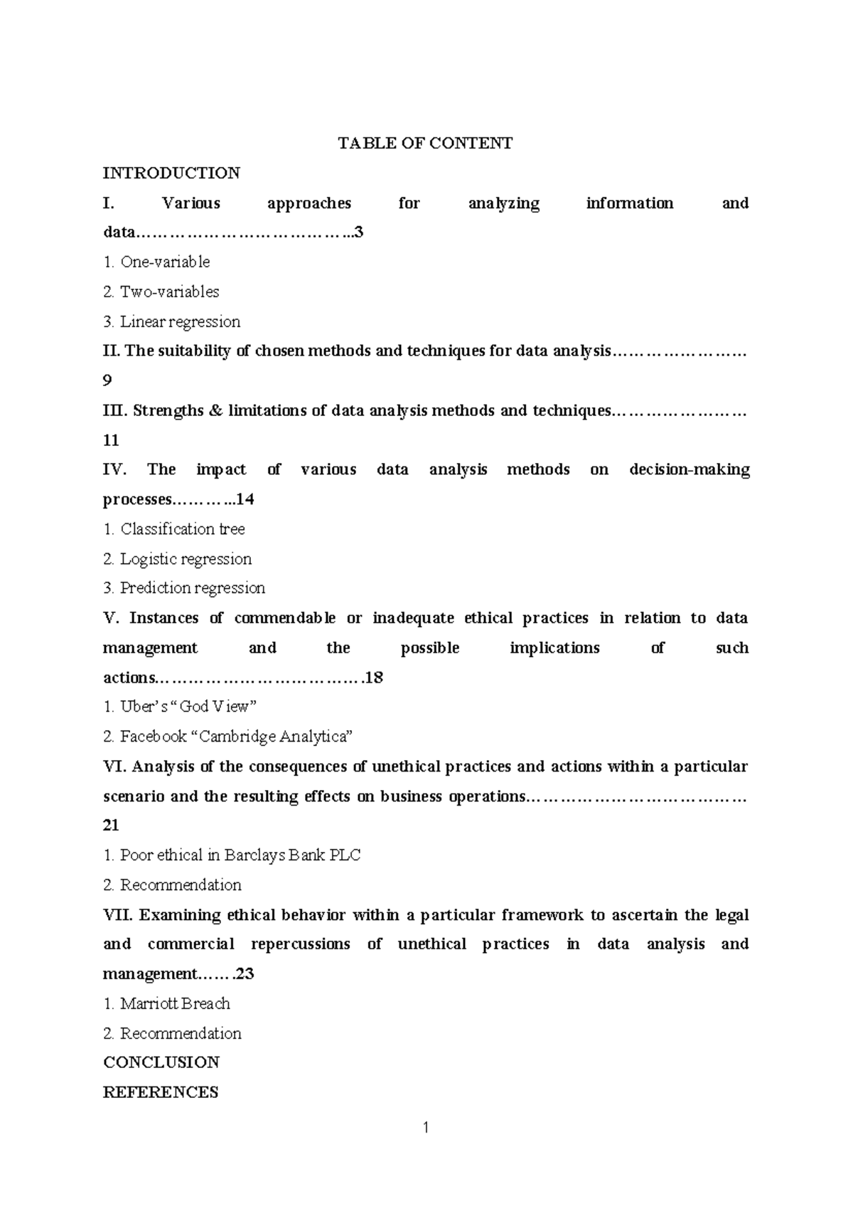 BDAI A2 - Draft: Analyzing Data Methods and Ethical Implications - Studocu