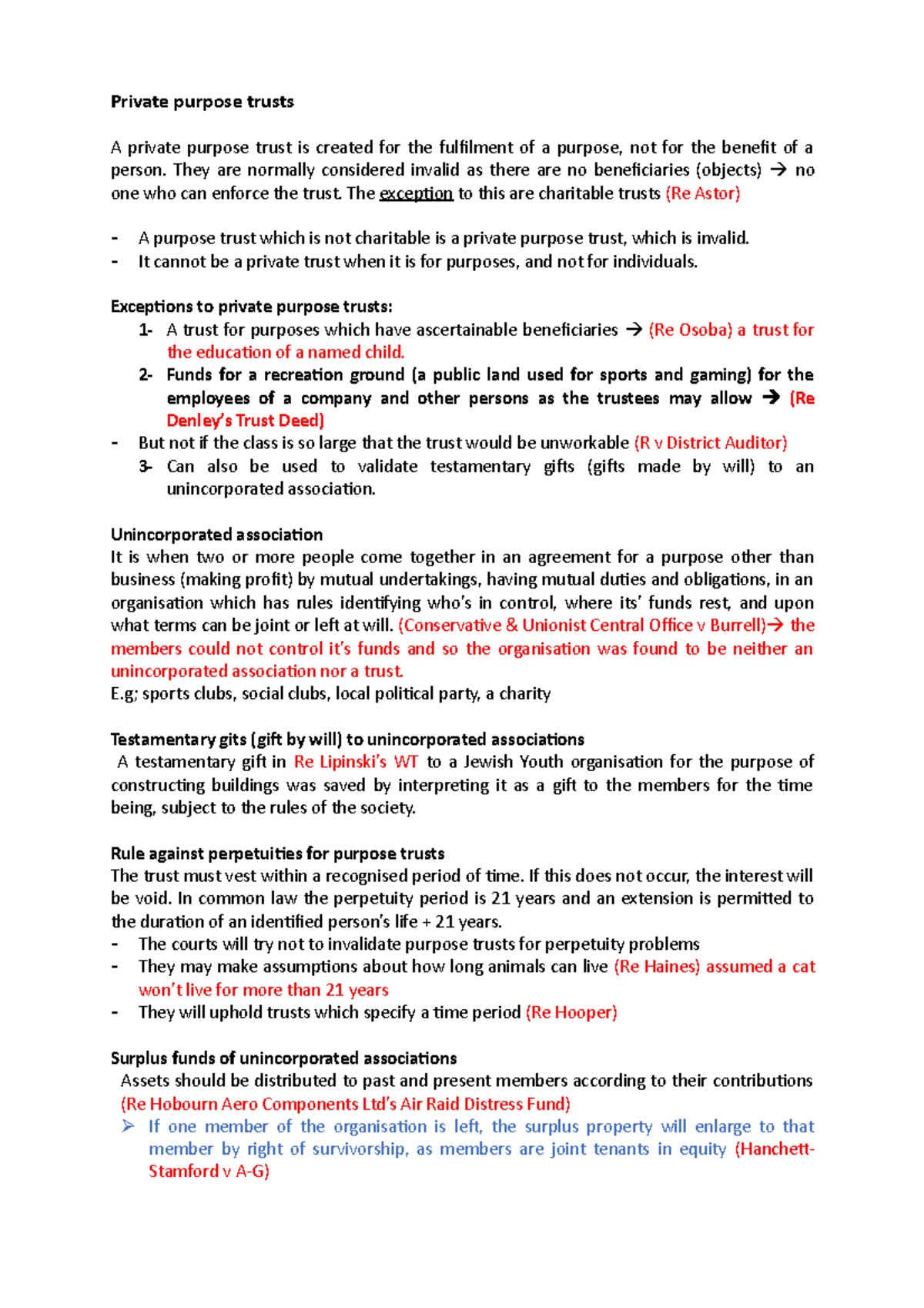 ETR - Understanding Private Purpose Trusts and Charitable Status - Studocu