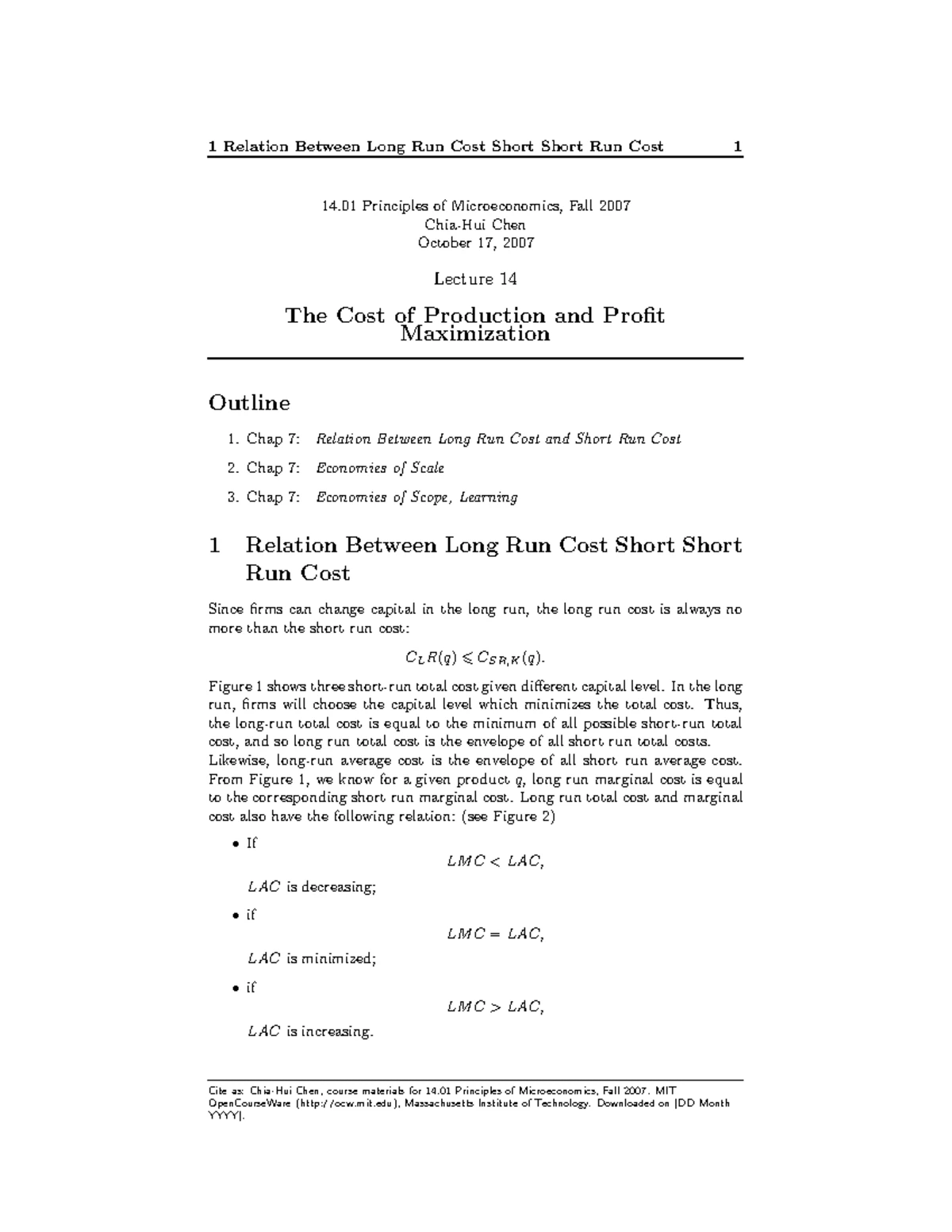 Study material 1 - 1 to 8 - Principles of microeconomics - GENERIC ...