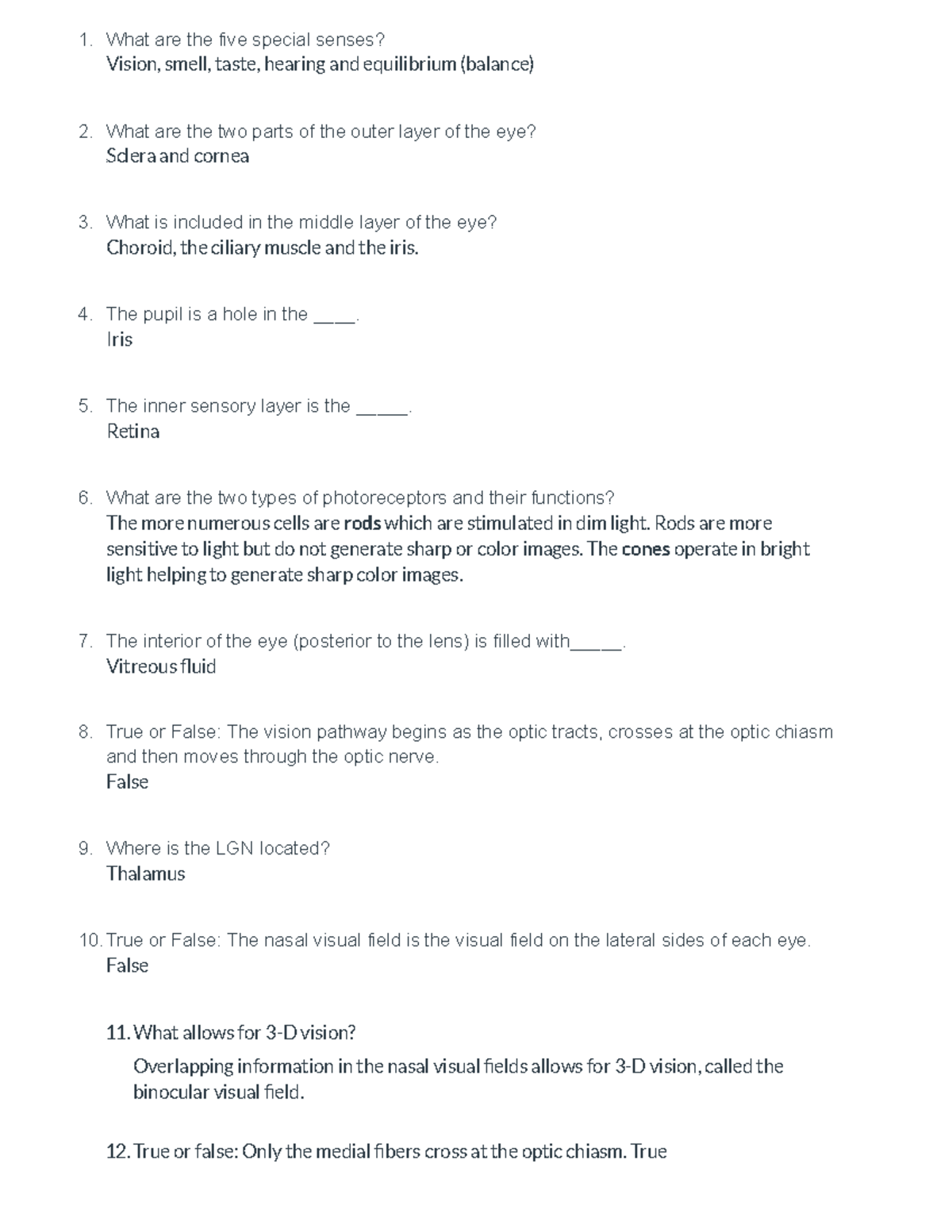 Module 3 Problem Set: Exploring Human Sensory Systems - Studocu