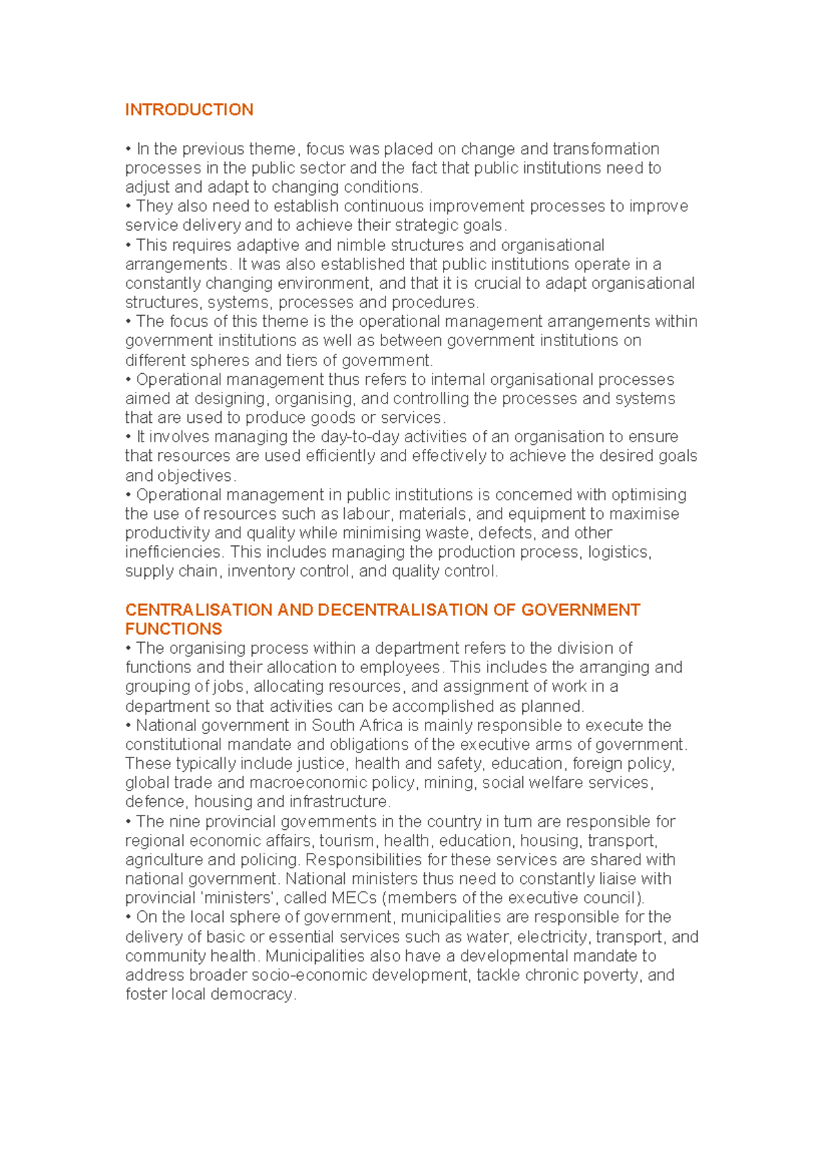 PMG3 Dtest 2INFO - Upcoming Test Lecture Notes on Gov Management - Studocu