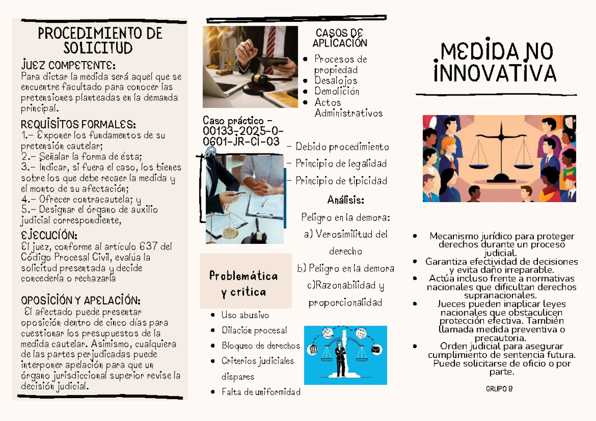 Procedimiento de Solicitud de Medida Cautelar - Grupo 8 - Studocu