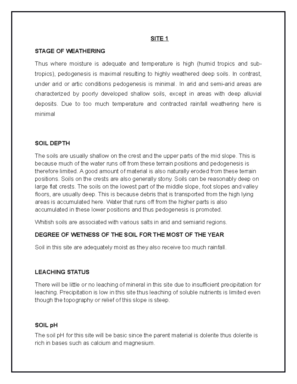 AGS 221 - Lecture Notes on Soil Formation and Weathering Processes ...