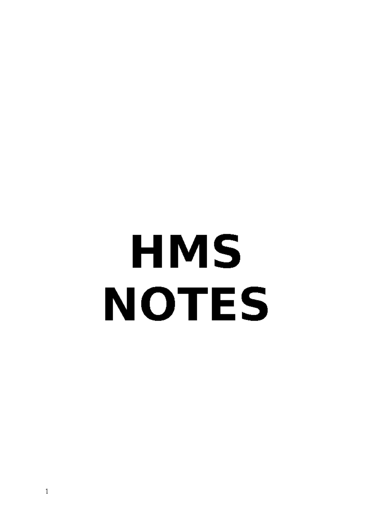 HMS NOTES 1: Understanding Health Definitions and Impacts on Wellbeing ...