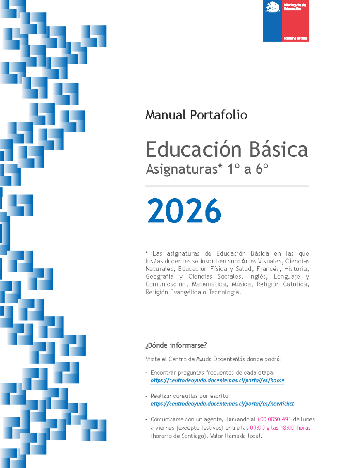 Manual Portafolio Educación Básica 1º a 6º 2026: Guía para Docentes ...