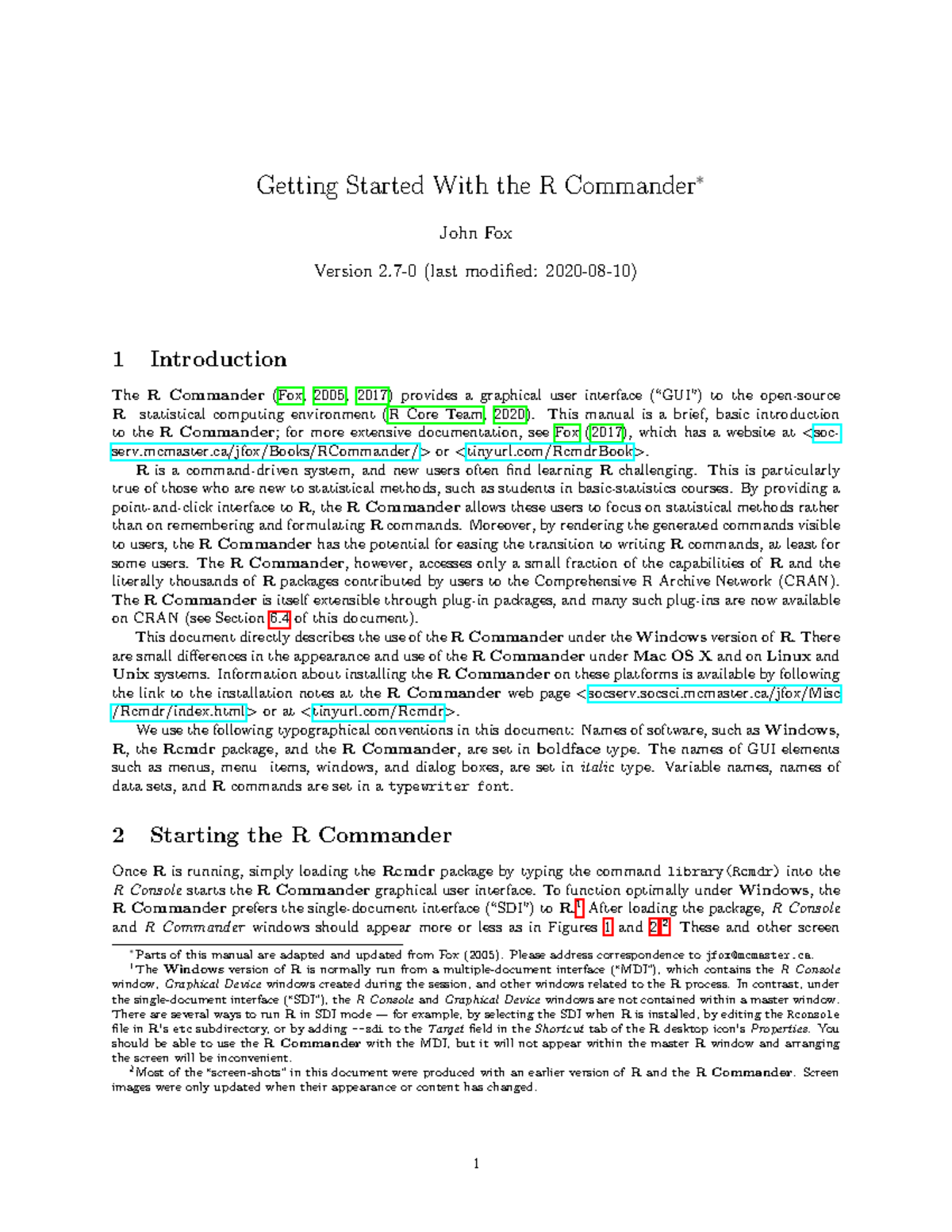 Getting Started with R Commander (Rcmdr) - A Beginner's Guide - Studocu