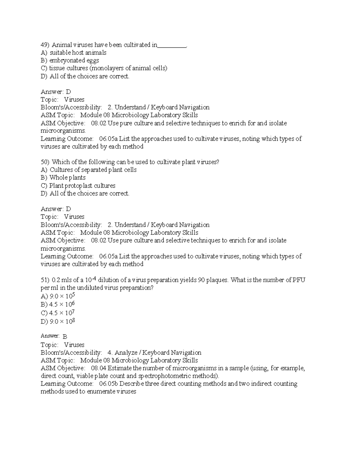 Microbiology Lab Skills ASM: Cultivating Viruses & Counting Methods ...