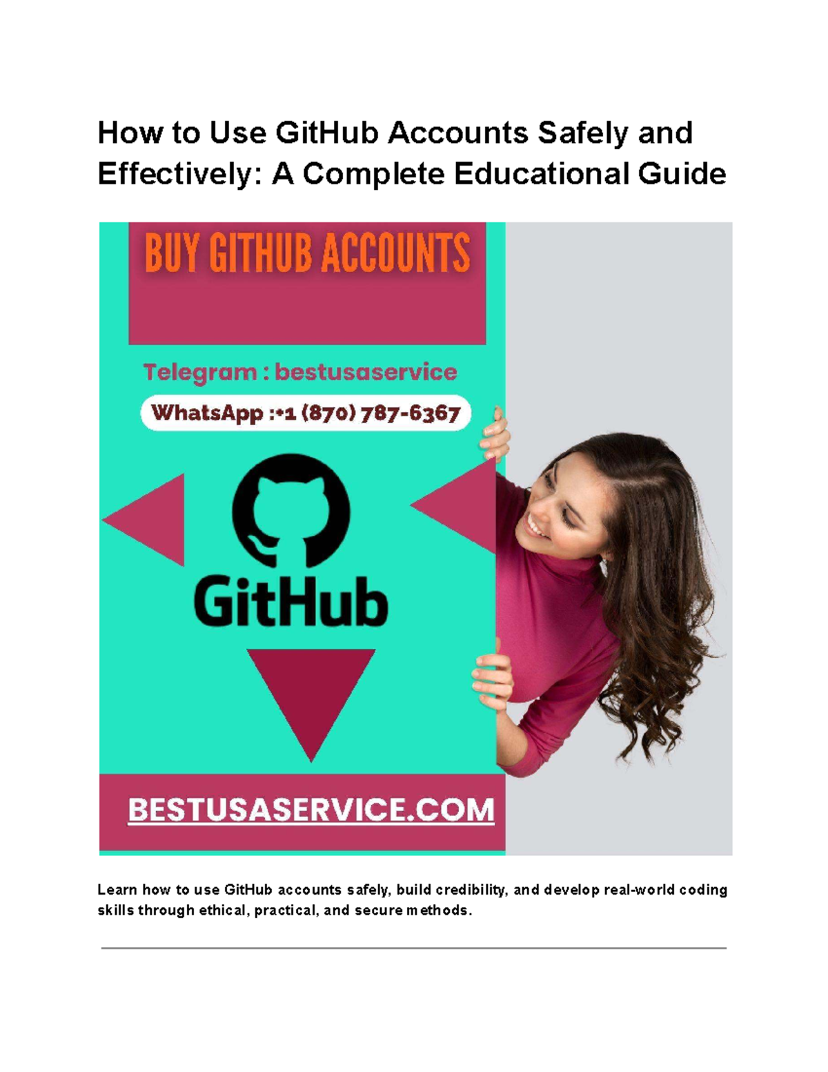 GitHub Account Safety: A Comprehensive Guide to Ethical Use - Studocu