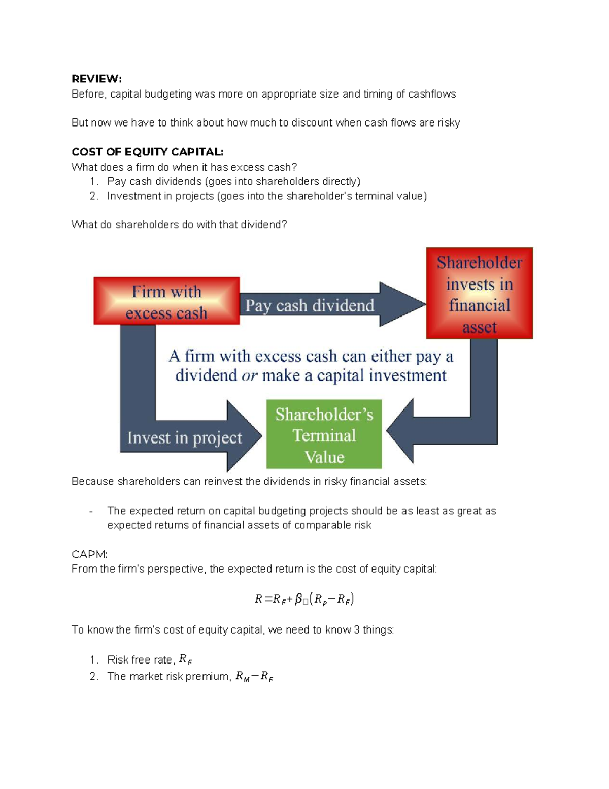 Chapter 13 - Risk, Return, and Capital Budgeting Analysis - Studocu
