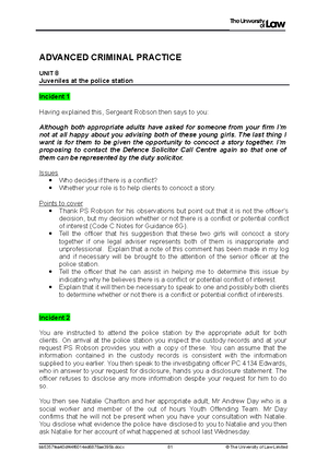 2122 acp ws03 ce01 guide - ADVANCED CRIMINAL LAW AND PRACTICE UNIT 3 ...