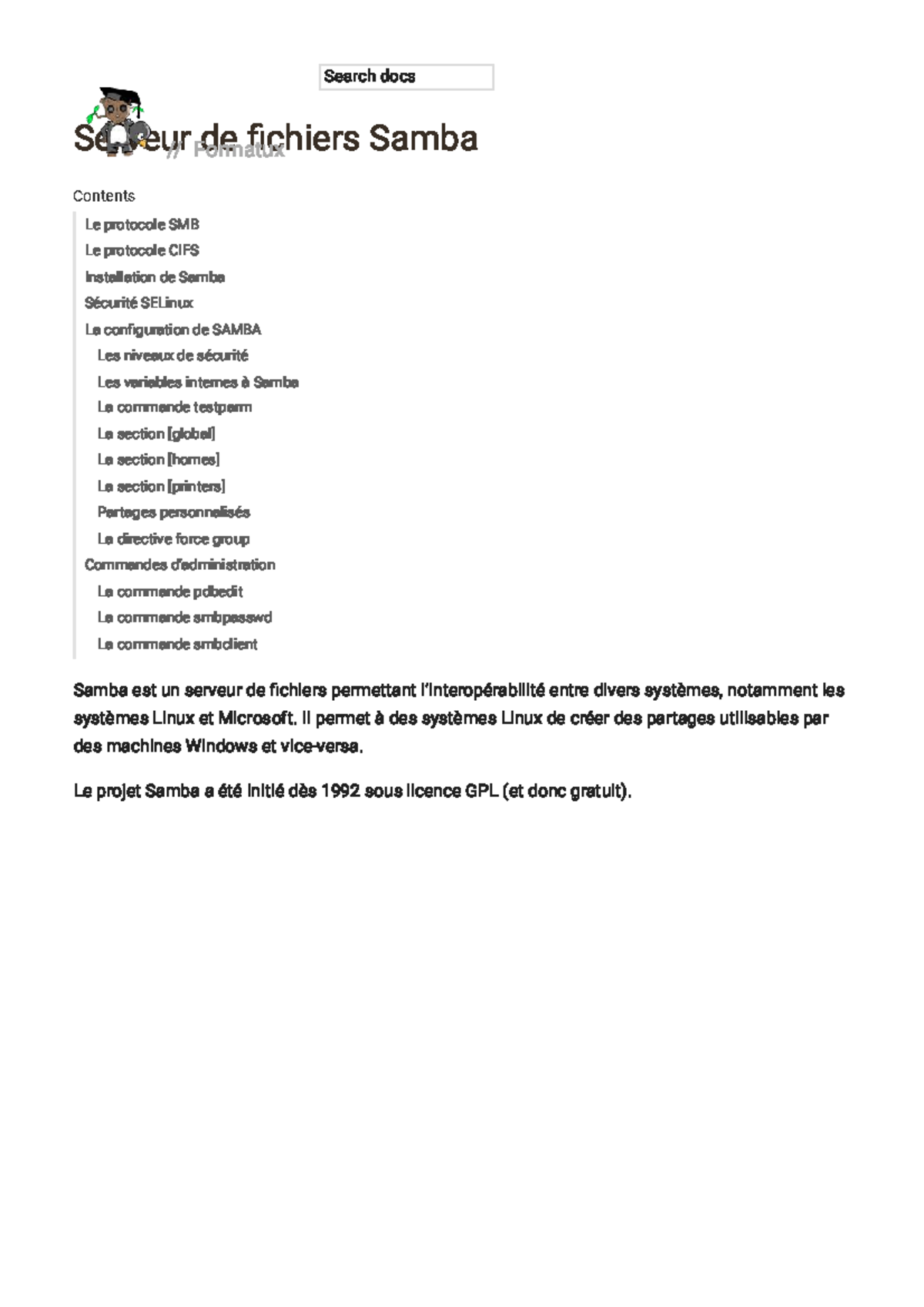 Samba File Server Configuration and Security Guide (Formatux) - Studocu