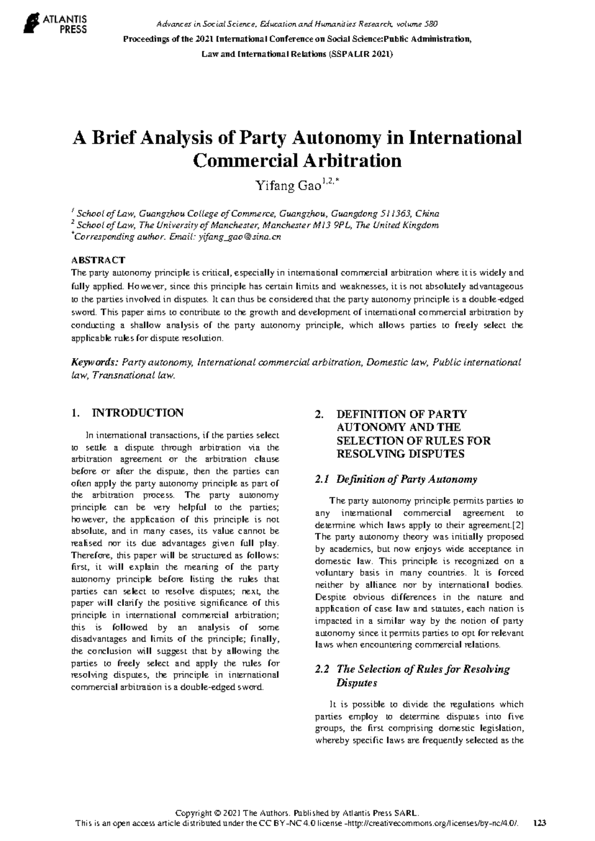 125961015 - aaaaaaaaaaaa - A Brief Analysis of Party Autonomy in ...