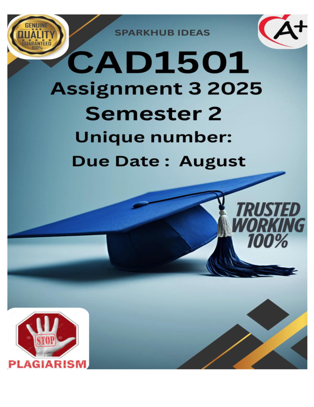 CAD1501 Assignment 3 Complete Answers - Semester 2 2025 - Studocu