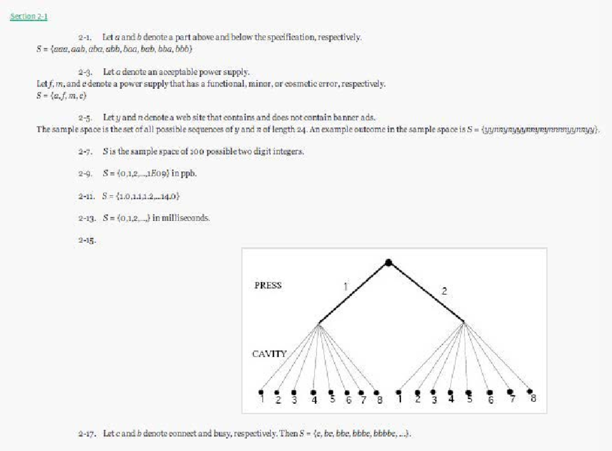 Chapter 2 Notes - ES303: Probability and Statistics Concepts - Studocu