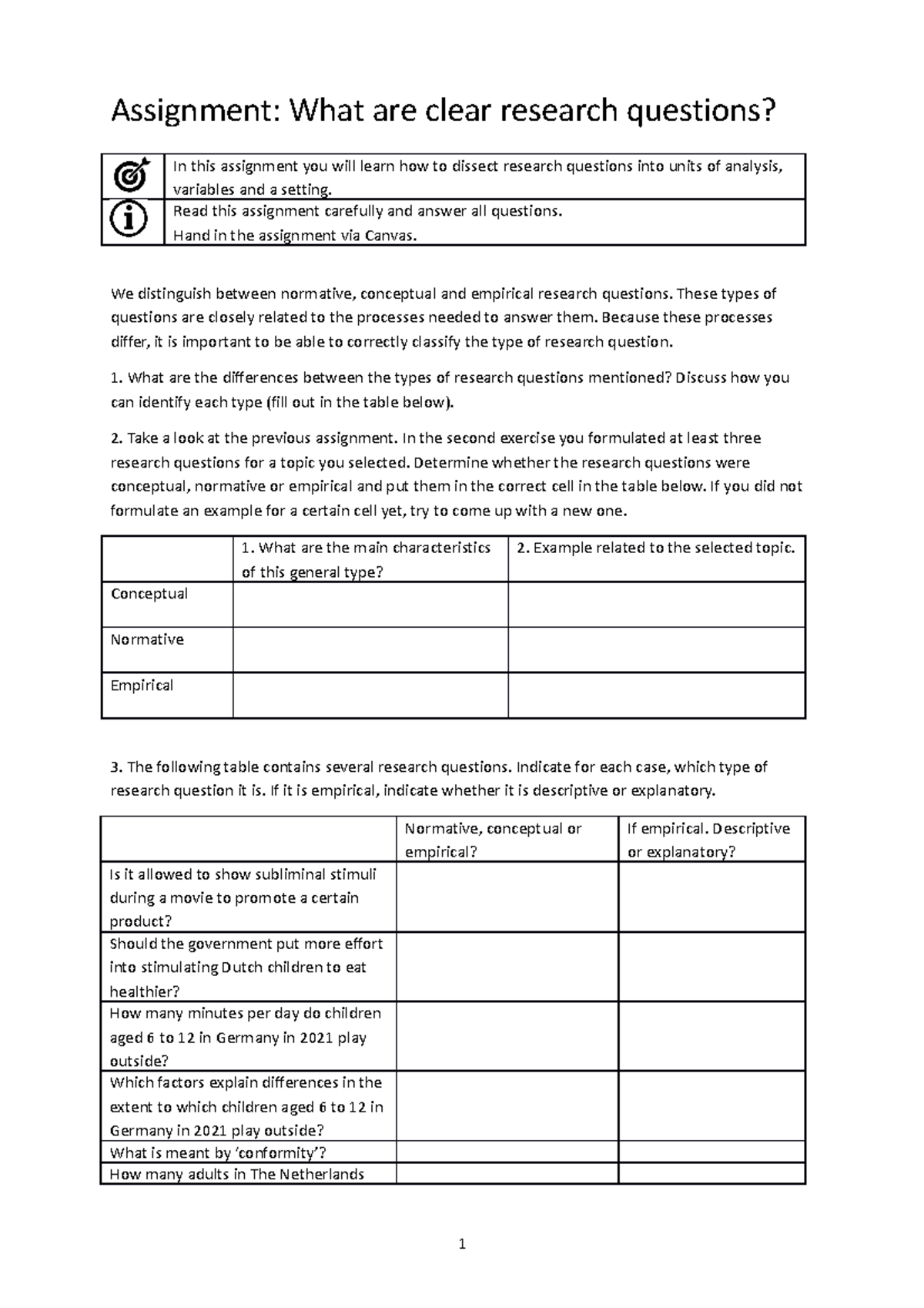 02 - Assignment: Understanding Research Question Types - Studeersnel