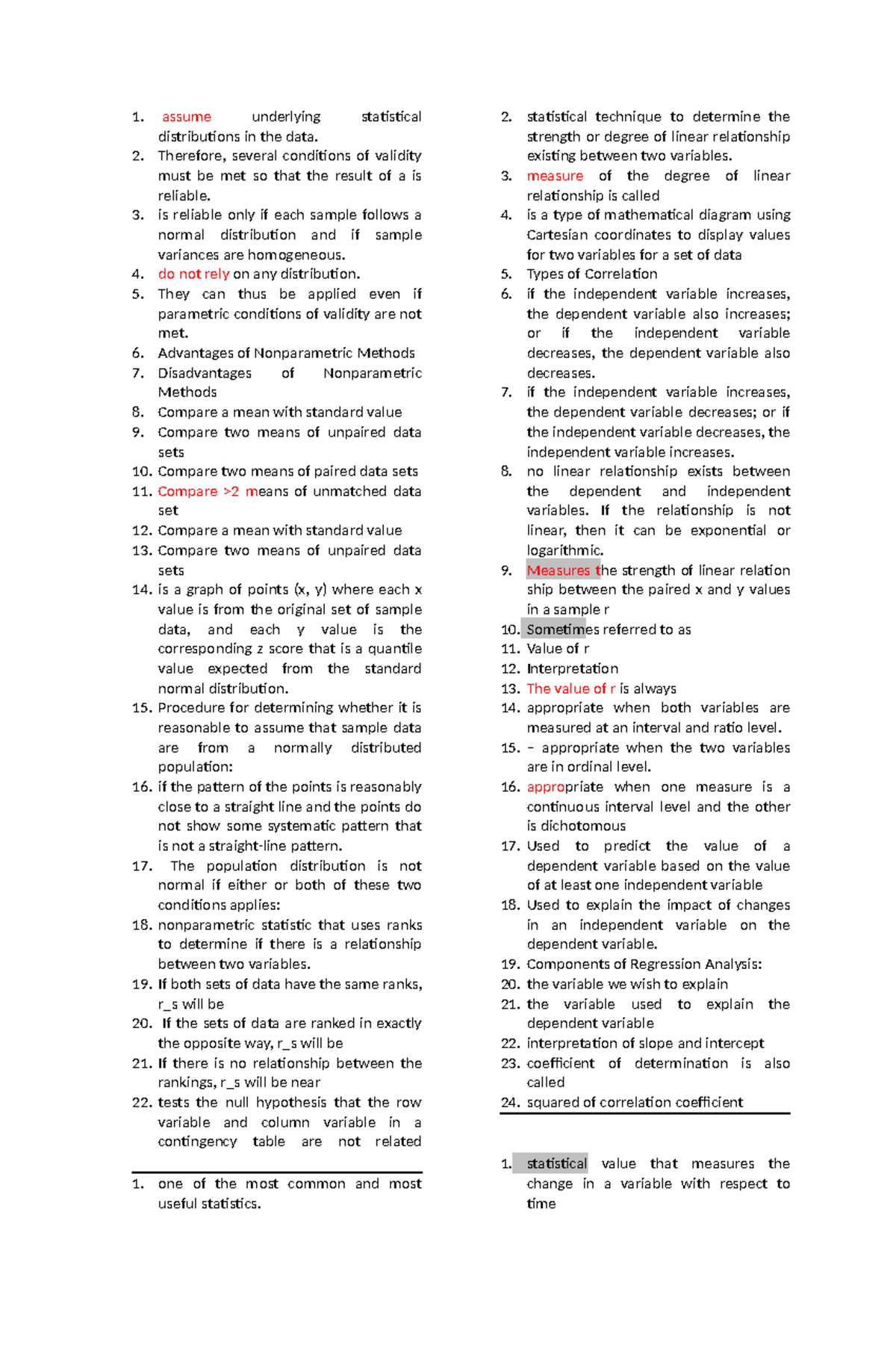STAT 101 Finals: Understanding Statistical Distributions and Methods ...