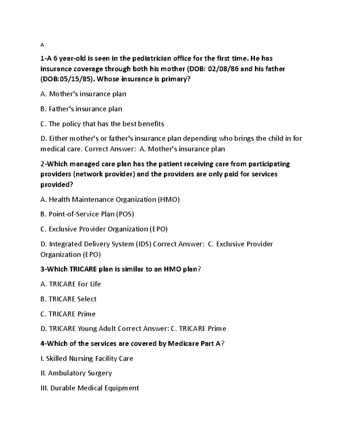 Exam Preparation for CPB: Key Concepts and Practice Questions - Studocu