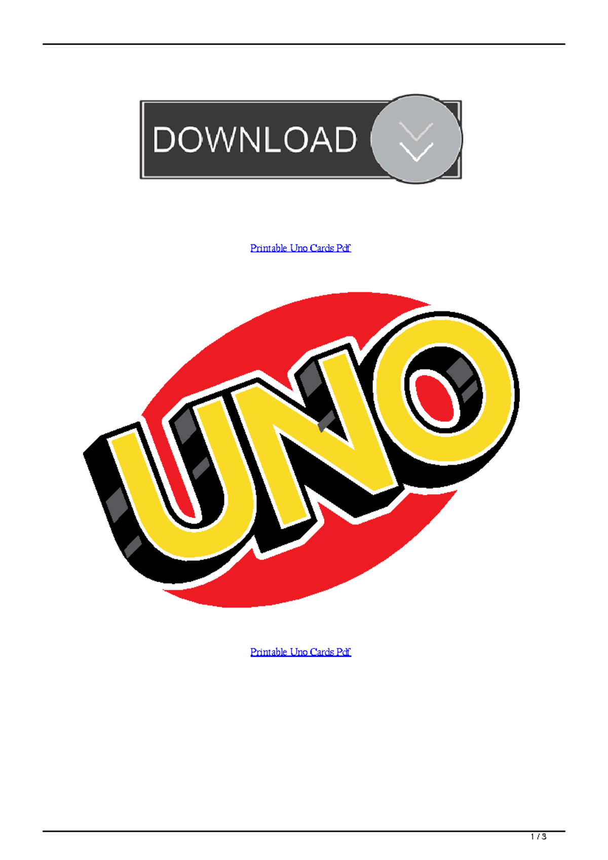 Printable Uno Cards Guide - Pdfcoffee 123d - Studocu