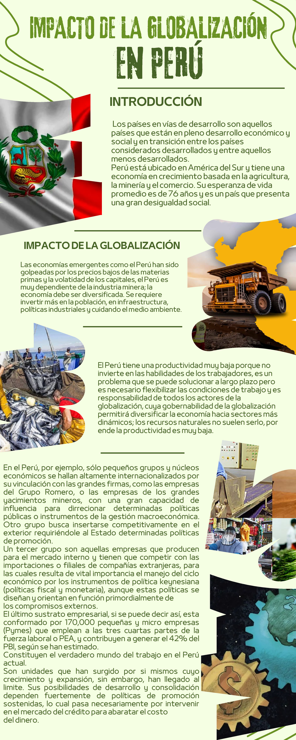 Globalización en Perú - en PERÚ IMPACTO DE LA GLOBALIZACIÓN Los países ...