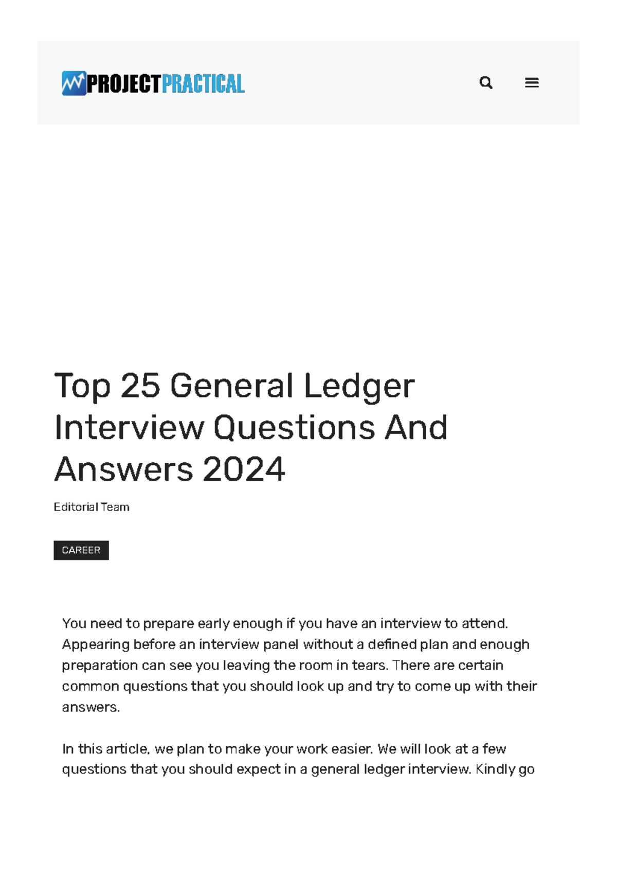 Top 25 General Ledger Interview Q&A for 2024 Exam Prep - Studocu