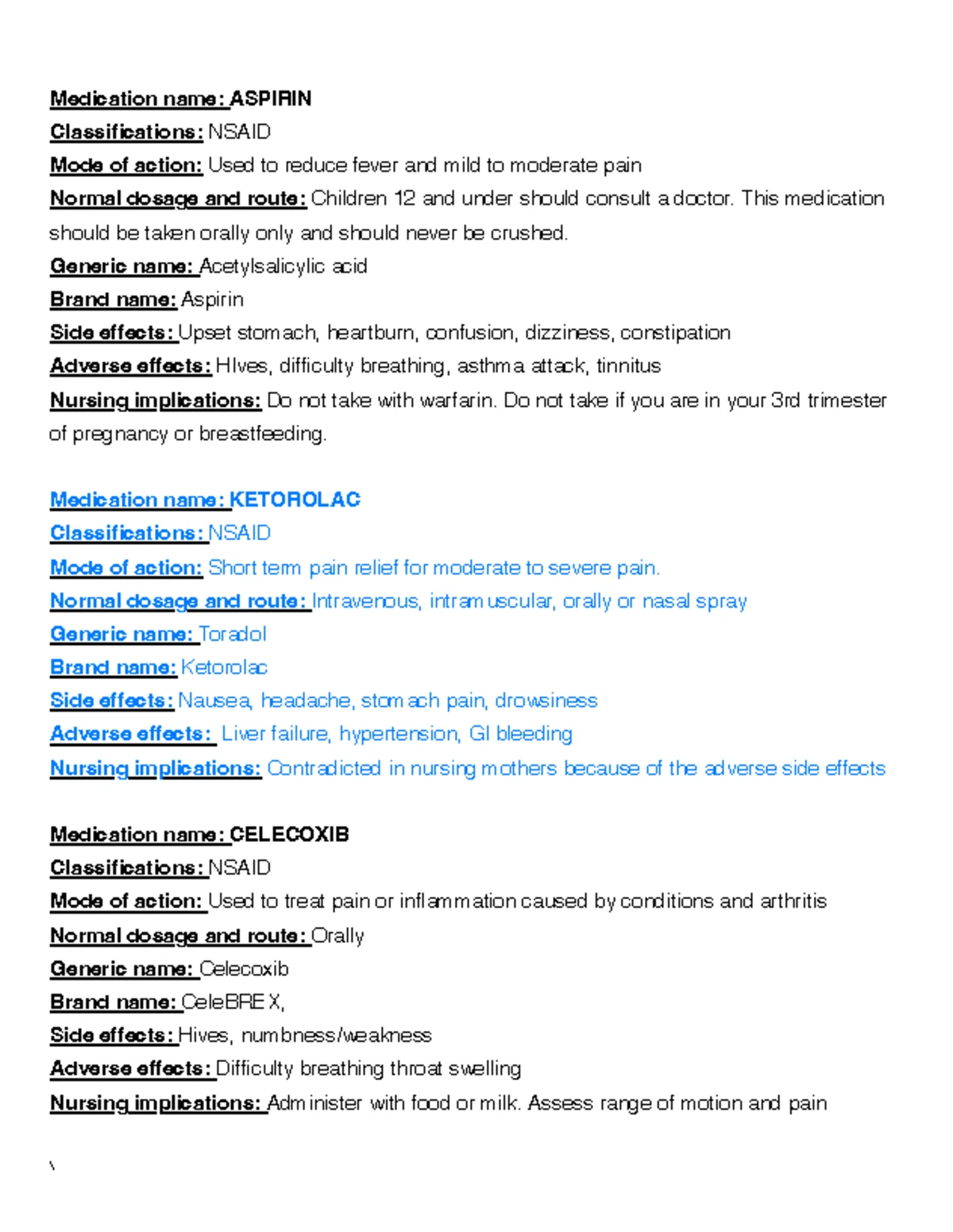 Active Learning Template: Medication PR EP - Therapeutic Procedures ...