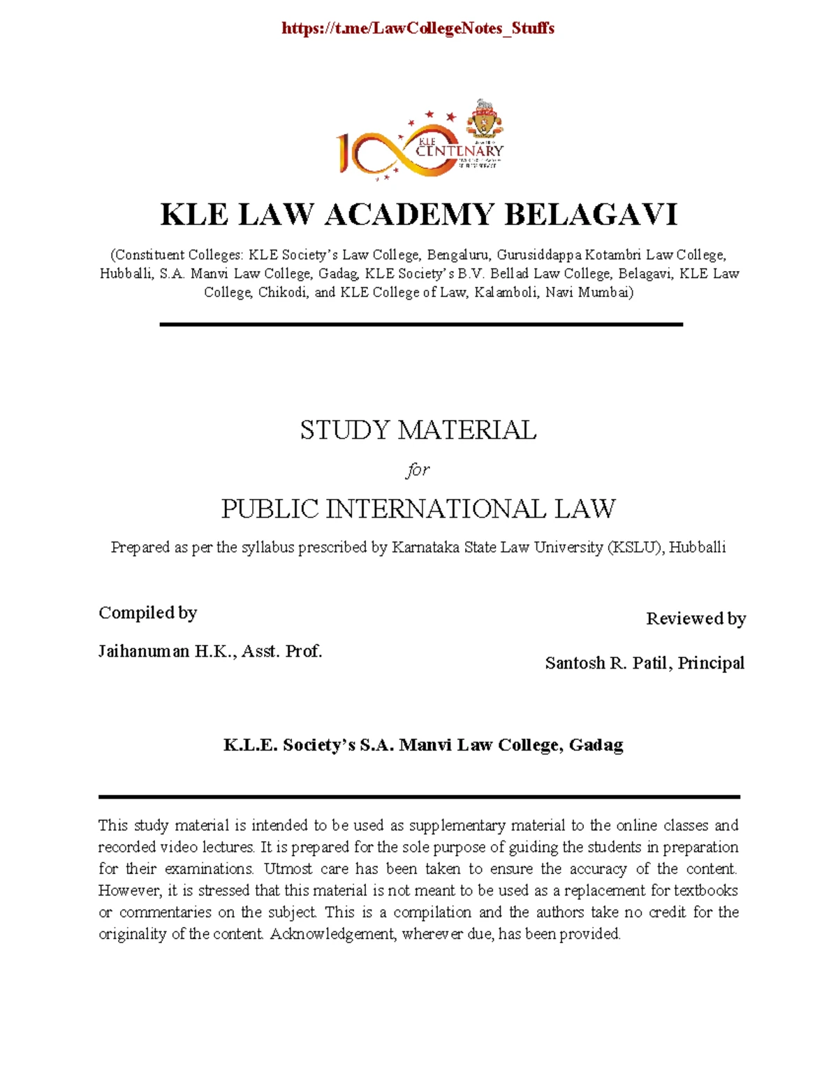 CHAPTER 2: Sources of Modern International Law (LAW 101) - Studocu