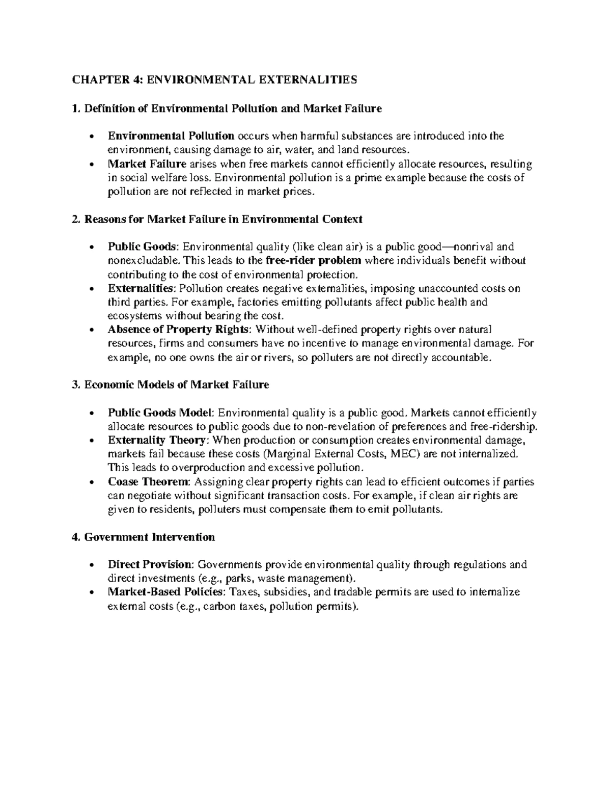 CHAPTER 5: CAC Approach - Study Notes on Pollution Regulation - Studocu