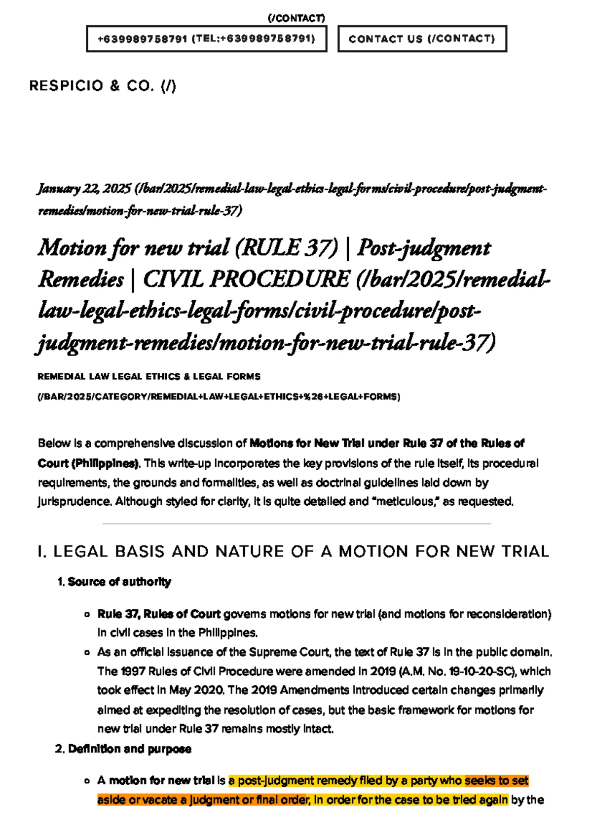Post-Judgment Remedies in Civil Procedure (CIVIL PROCEDURE) - Studocu