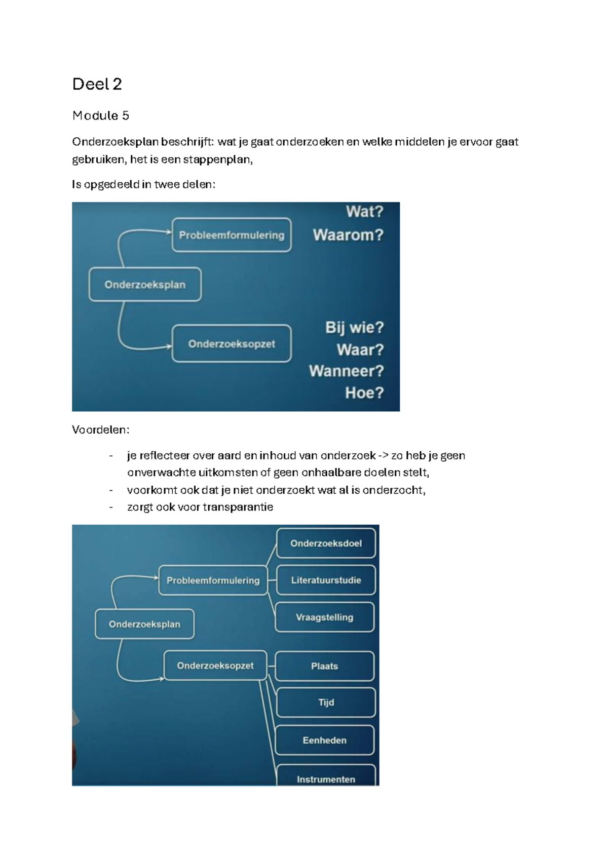 Deel 2 - Methodologie Onderzoeksplan en Probleemstelling - Studocu