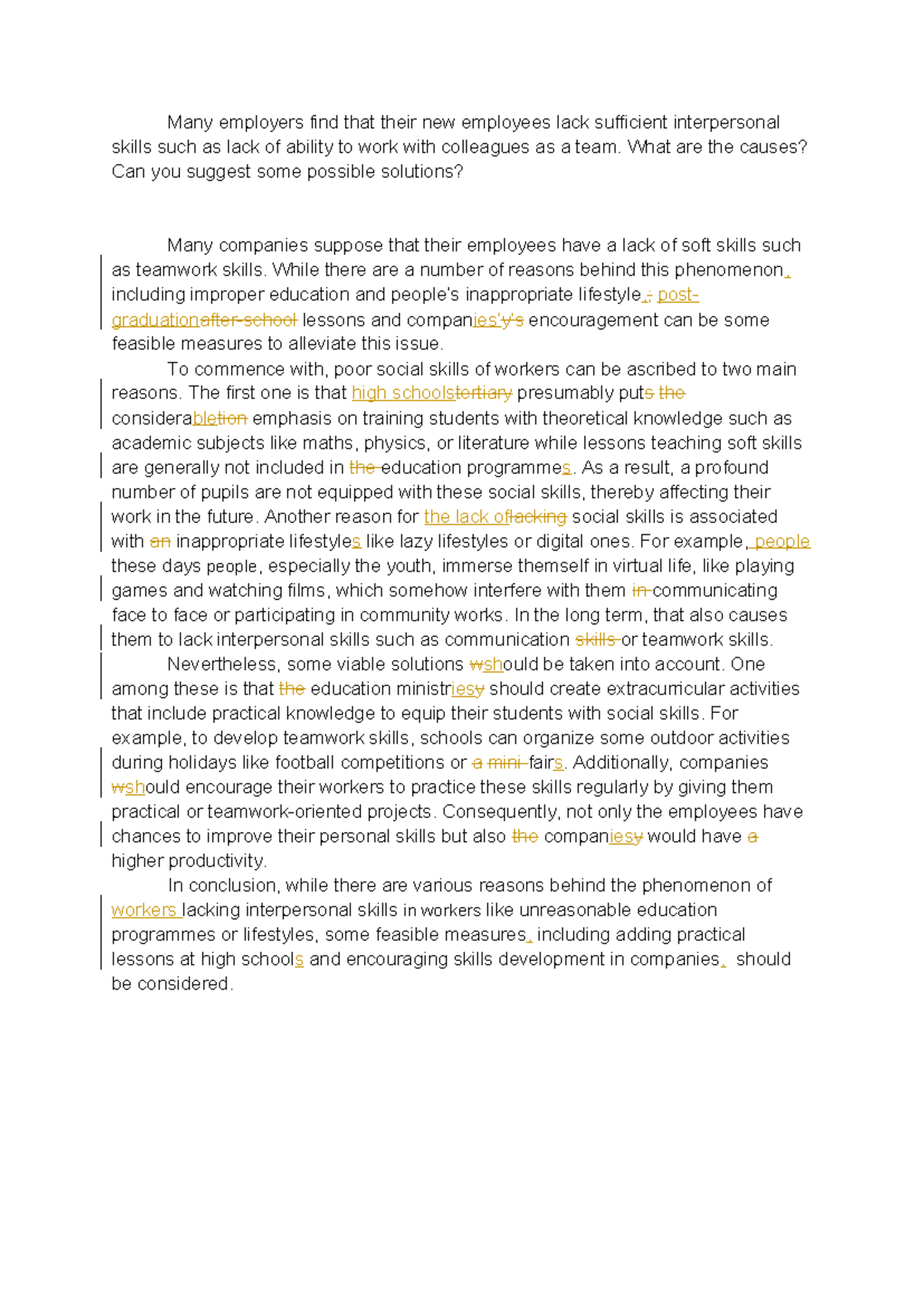 B Ã i 12: Addressing Lacking Social Skills in Employees - Studocu