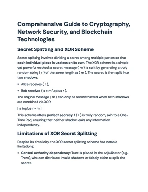Comprehensive Guide to Cryptography and Network Security Principles ...