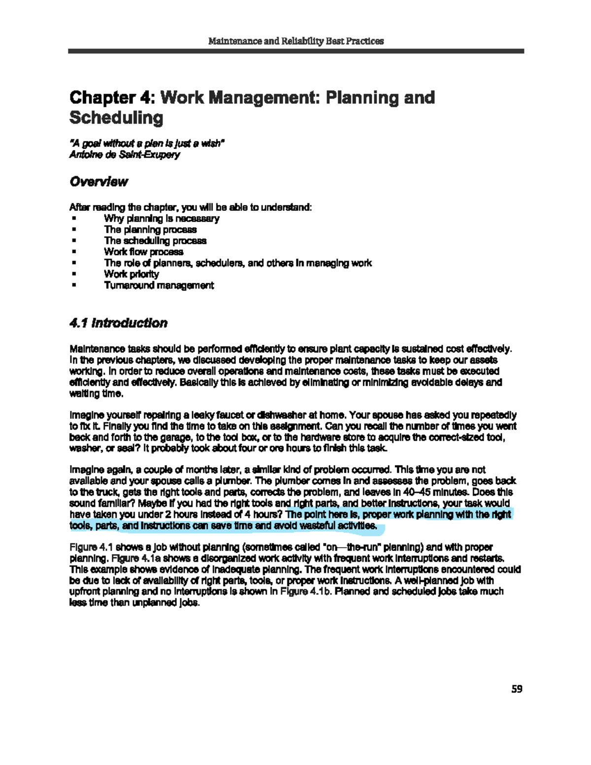 Maintenance and Reliability Best Practices: Chapter 4 - Work Management ...