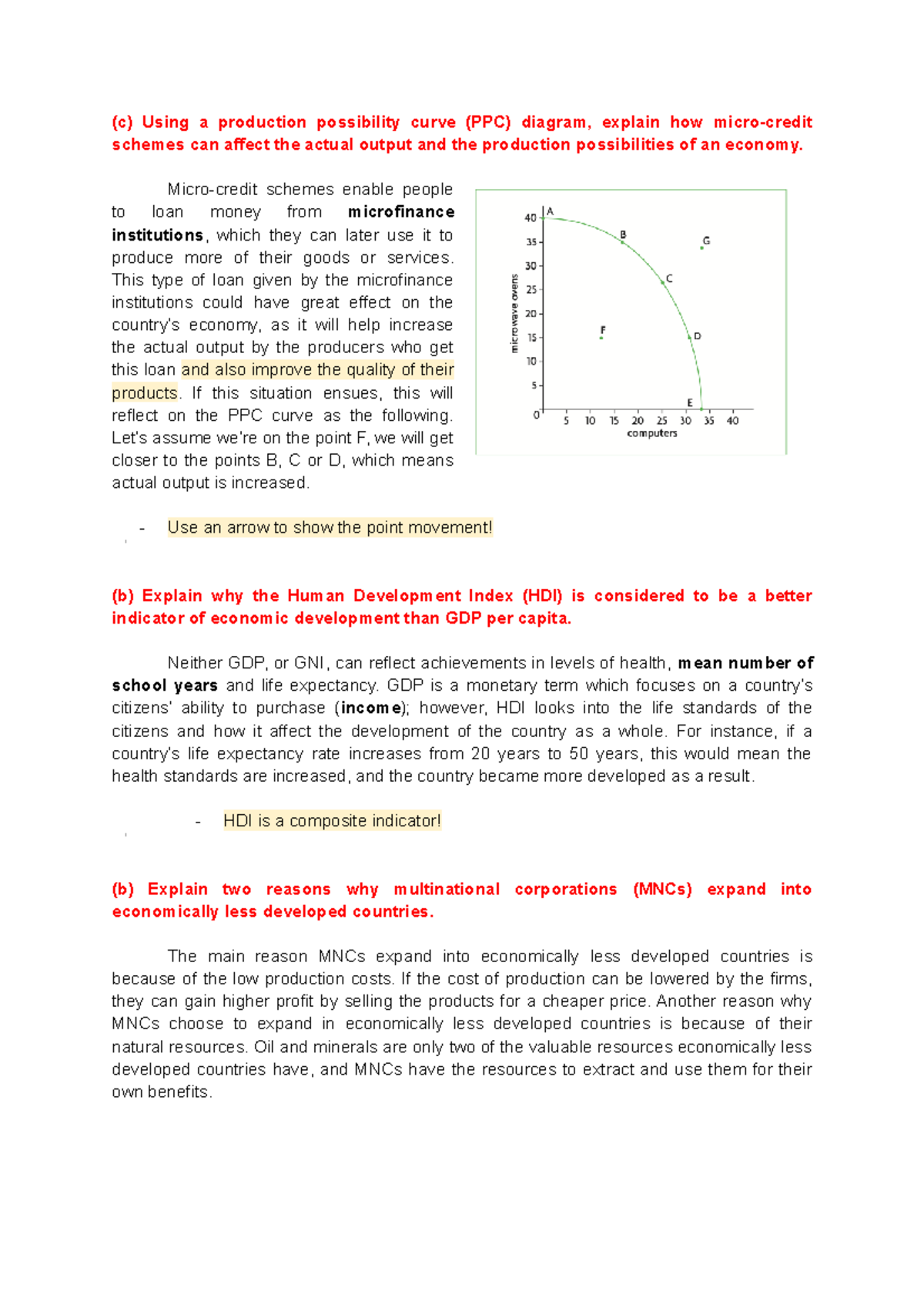 Microeconomics Exam Practice - Autumn 2018: Questions & Answers - Studocu