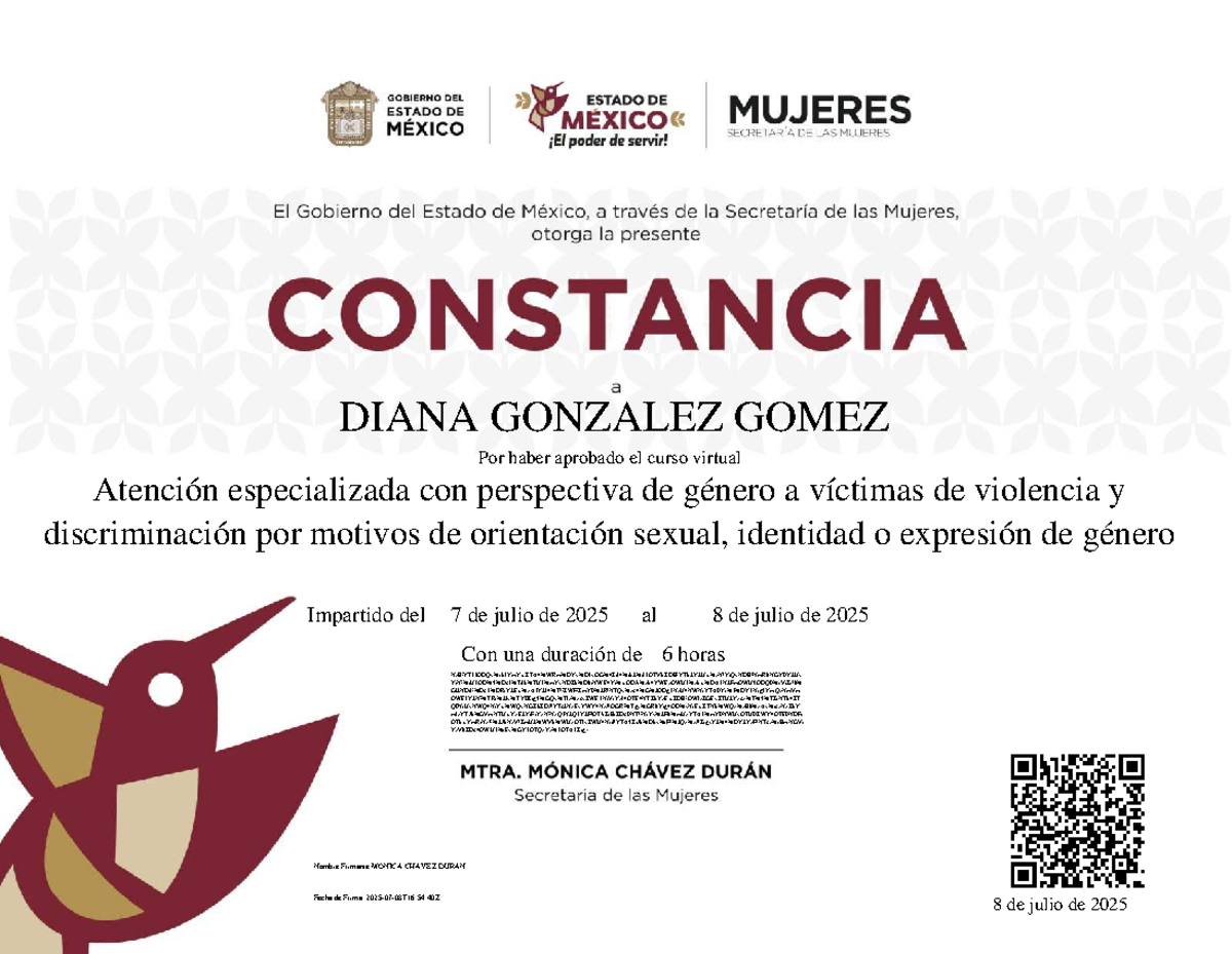 Atencin especializada con perspectiva de gnero a vctimas de violencia y ...