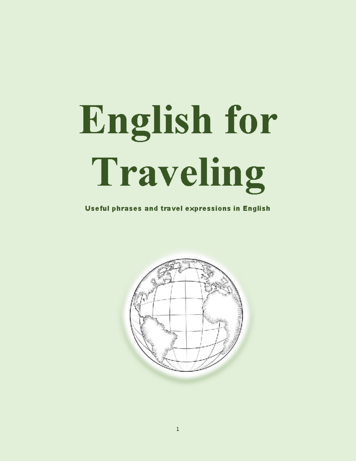 Travel English Phrases and Expressions for Travelers - Studocu