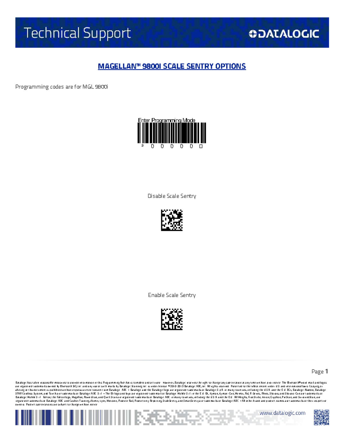 MGL 9800i Scale Sentry Programming Codes Guide - Studocu